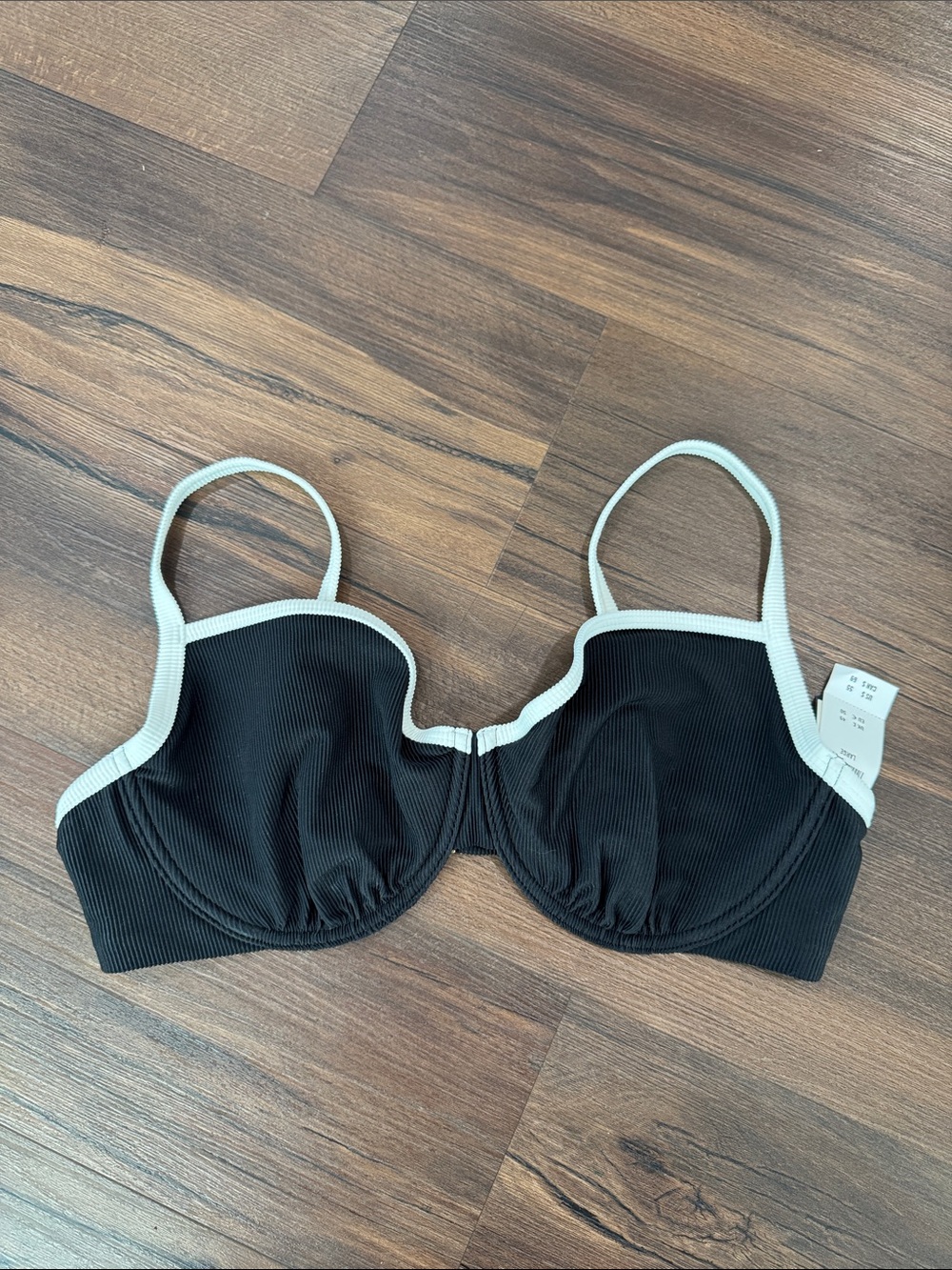 Abercrombie & Fitch Curve Love Ribbed Bikini Top
